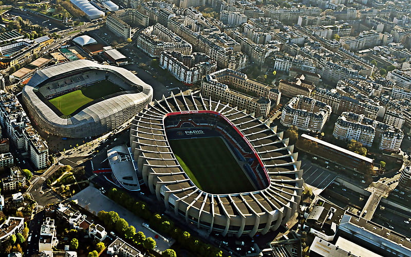 Parc des Princes, French football stadium, Paris, France, PSG Stadium, Paris Saint-Germain, sports arenas, HD wallpaper