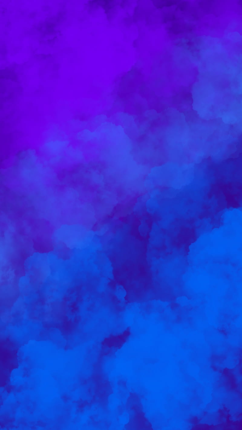 Neon Smoke, FMYury, abstract, blue, cloud, clouds, color, colorful, colors, fog, gradient, layers, lighting, pattern, purple, steam, two, ultraviolet, violet, HD phone wallpaper