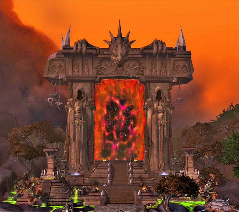 WoW WoD Portal, warlords of draenor, world of warcraft, HD wallpaper