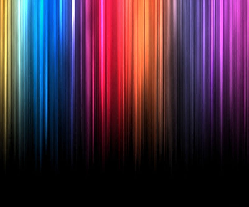 Colors, black, blue, orange, purple, red, violet, yellow, HD wallpaper