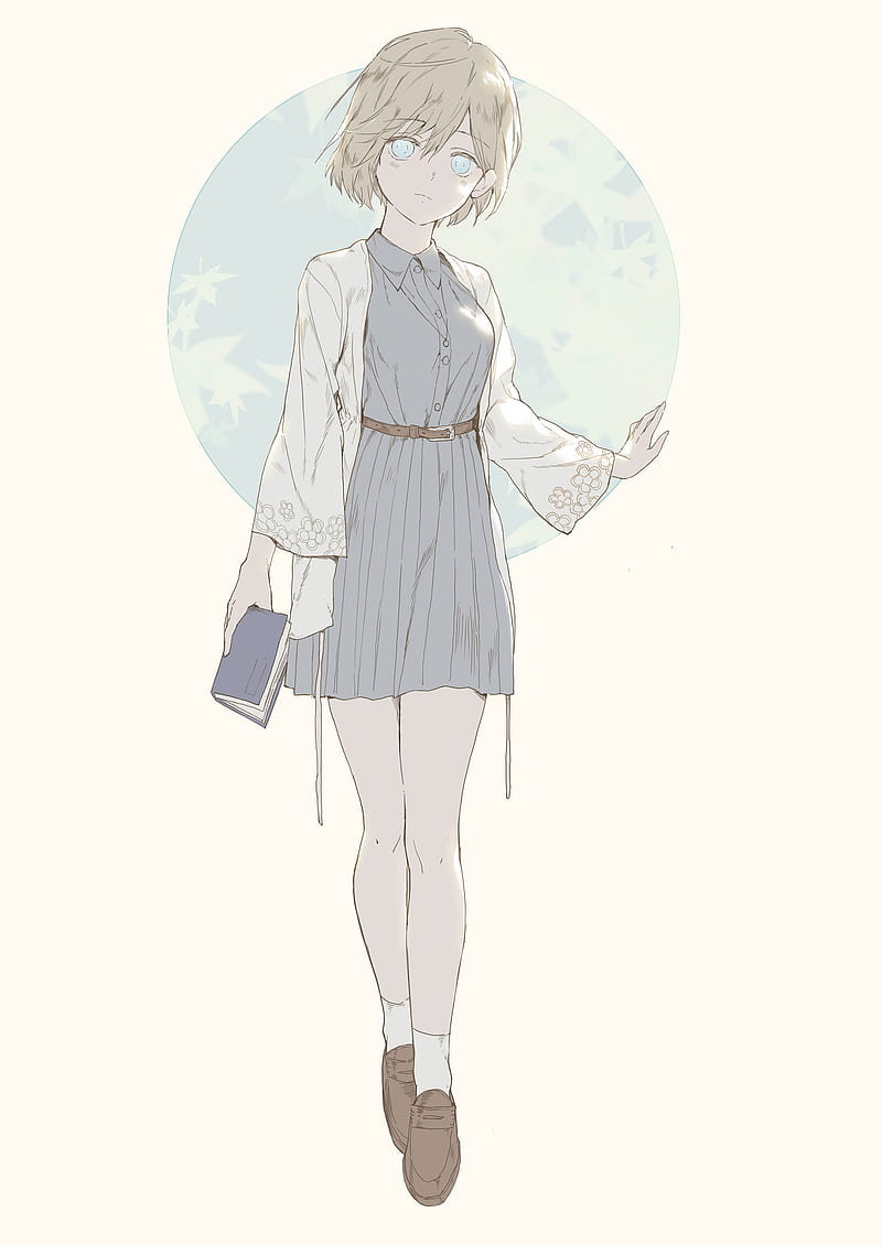 Gray-haired female illustration, Anime Drawing Girl Dress, girl, painted,  fashion Girl png | PNGEgg