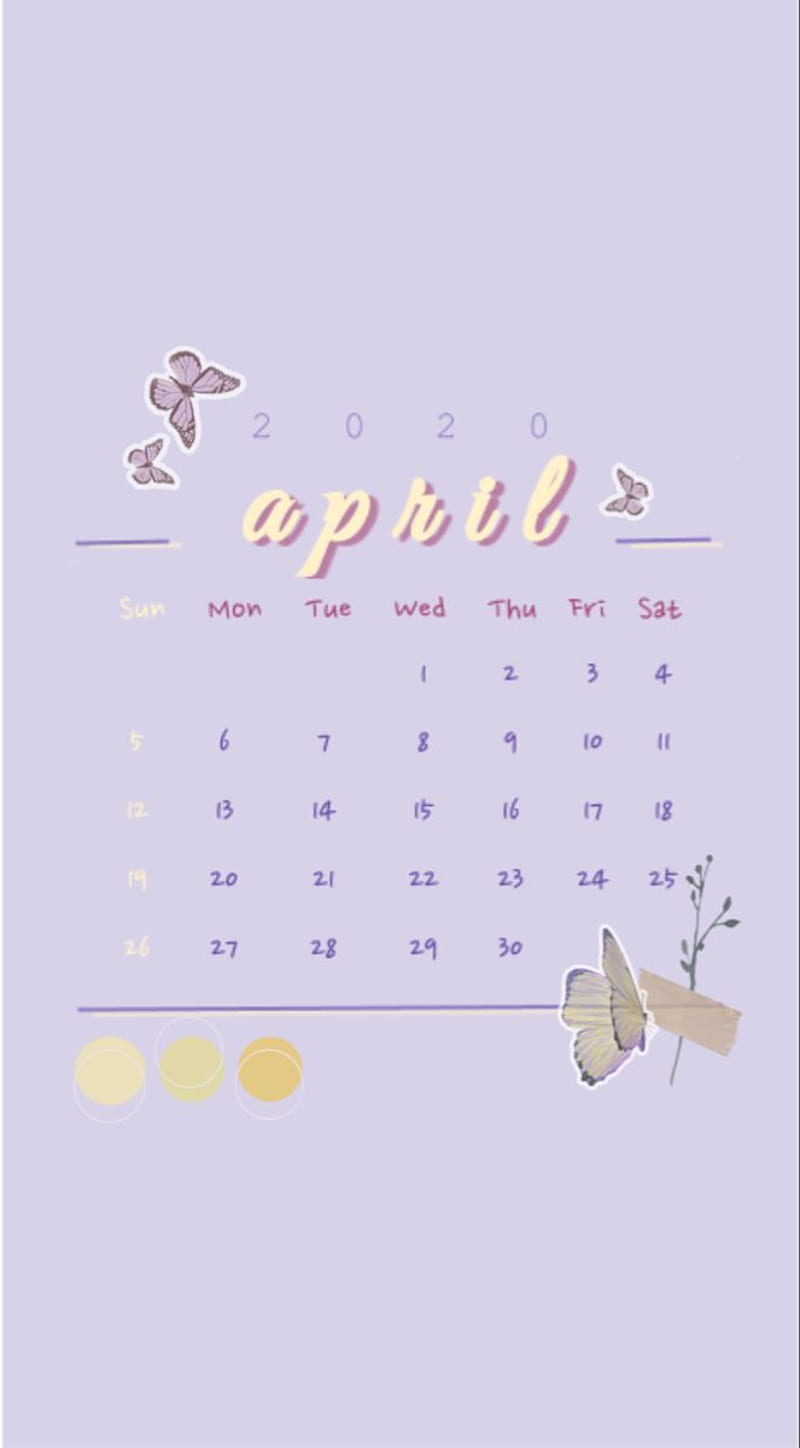 Calendar 2020 April. Ungu, Fotografi, Kata Kata Indah, April Aesthetic, HD phone wallpaper
