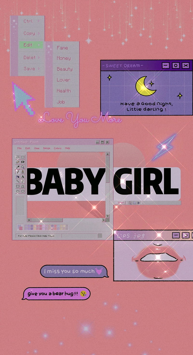 Baby Me, aesthetic, babygirl, ddlg, pink, HD phone wallpaper | Peakpx