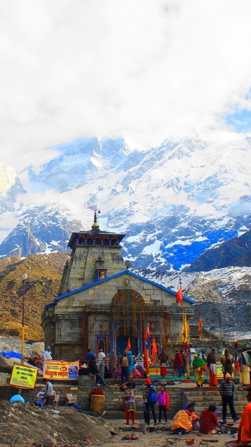 Kedarnath Temple View, temple view, mountain, god, uttrakhand, HD phone  wallpaper | Peakpx