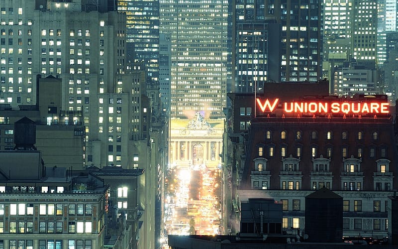 Cities, Night, Usa, City, New York, , Grand Central Terminal, Park Avenue, HD wallpaper