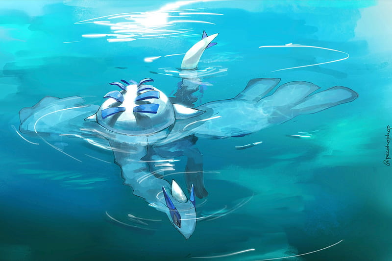 Underwater Pokemon Lugia, Ocean Pokemon HD phone wallpaper