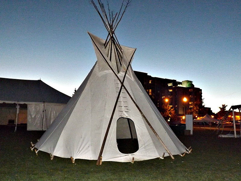 a teepee in Barrie, various, canvas, graphy, teepee, HD wallpaper