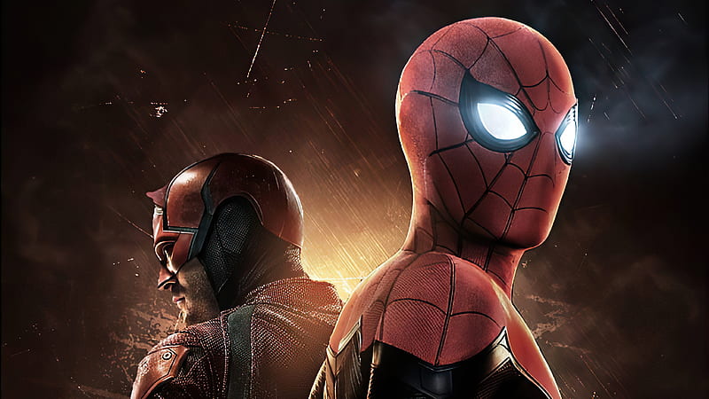 Spider Man And Daredevil , spiderman, daredevil, superheroes, artwork, artist, HD wallpaper
