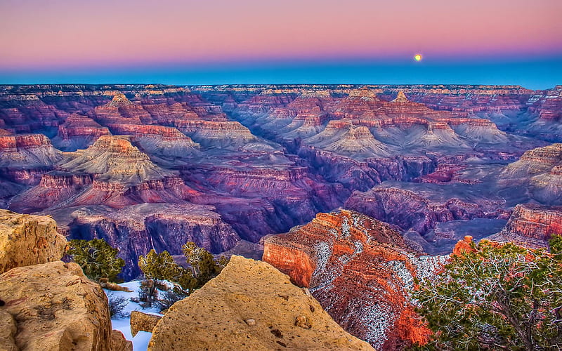 Grand Canyon - Arizona, USA, Grand Canyon, Arizona, Wonders of the World, HD wallpaper