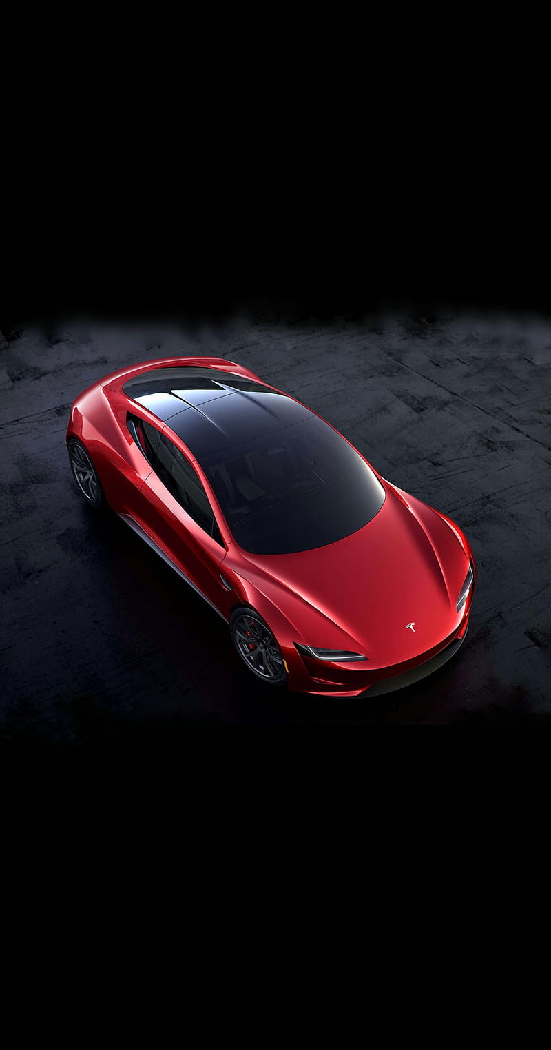 Tesla Roadster, car, carros, concept, electric, future, hypercar, red, roadster, supercar, tesla, HD phone wallpaper