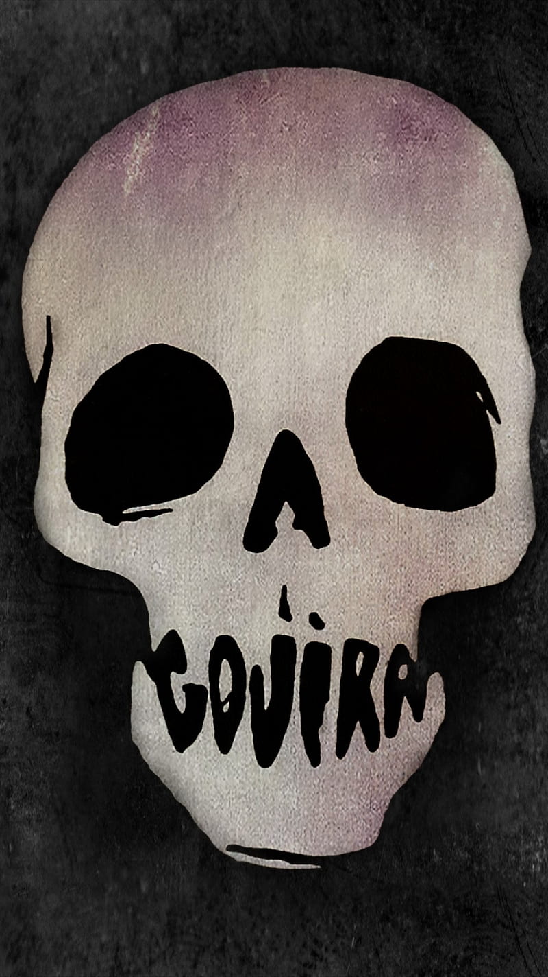 Gojira Skull Logo, band, dark, death metal, heavy metal, metal, rock, skulls, HD phone wallpaper
