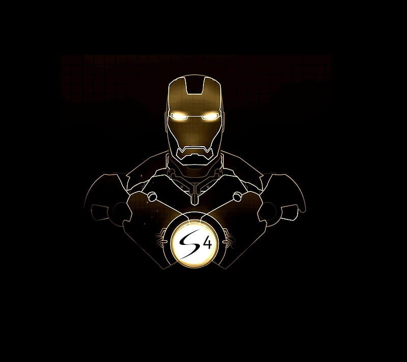 Iron Man Galaxy S4, android, iron man, logo, marvel, HD wallpaper