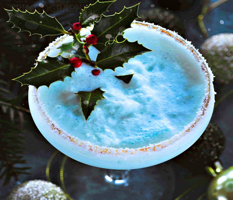 Jack Frost Cocktail, Coctail, Ice, Blue, Jack Frost, HD wallpaper