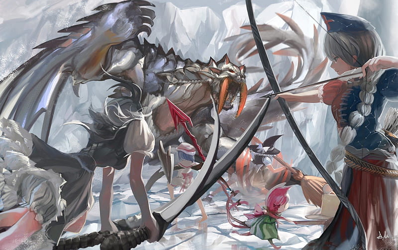 barioth battle, ice, cool, battle, monster, HD wallpaper barioth battle, ice, cool, battle, monster, HD wallpaper