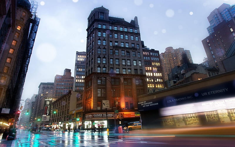 New York Broadway-Urban Architecture, HD wallpaper