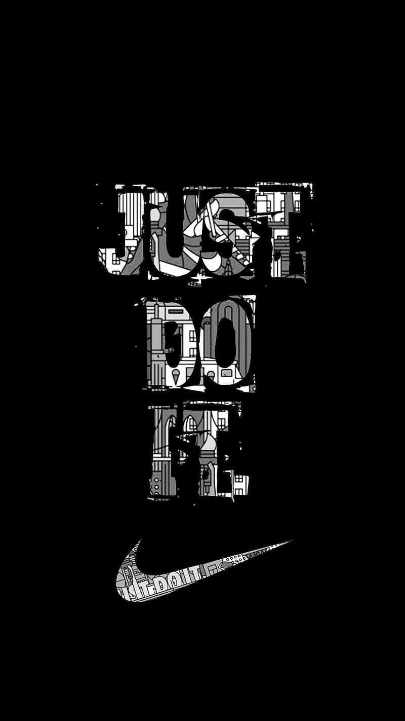 Custom Nike Just Do It Logo Red Black Theme Birthday Backdrop – BigBigBee  Party Sign