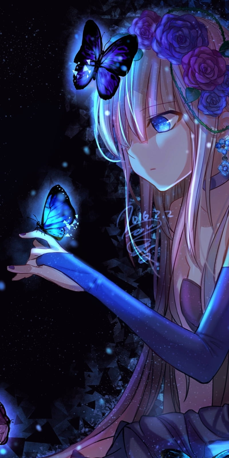 Anime Girl Butterfly-Anime design, HD wallpaper | Peakpx