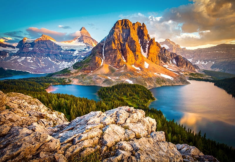 Assiniboine-Vista-banff-National-Park-Canada, Lake, Park, Canada ...