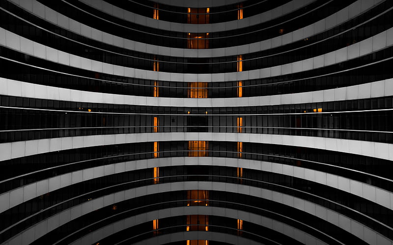 balconies, emptiness concepts, hotel inside, floors, high-rise building, HD wallpaper