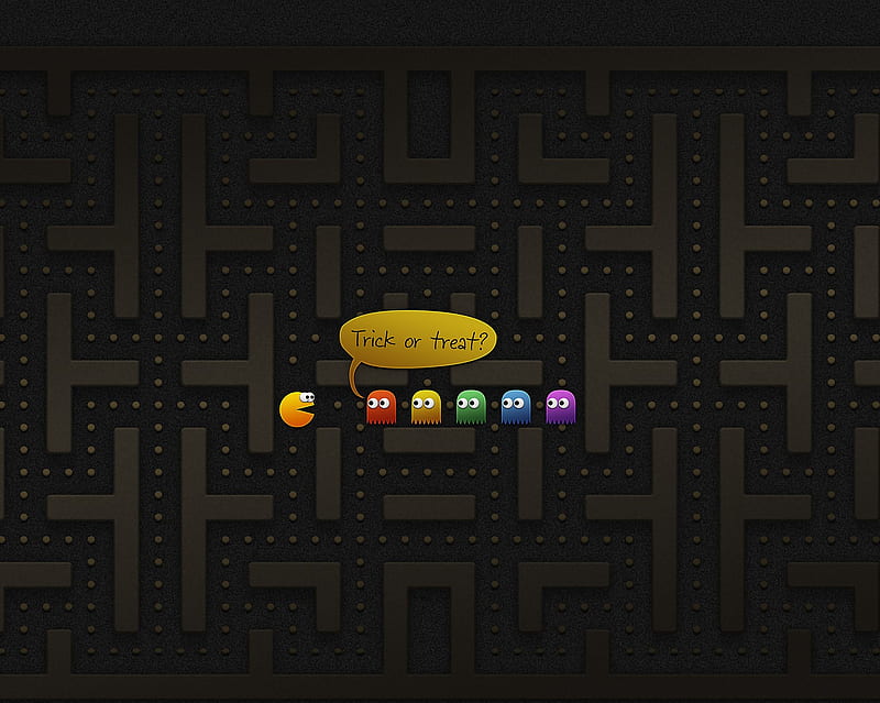Pac Man, game, treat, HD wallpaper