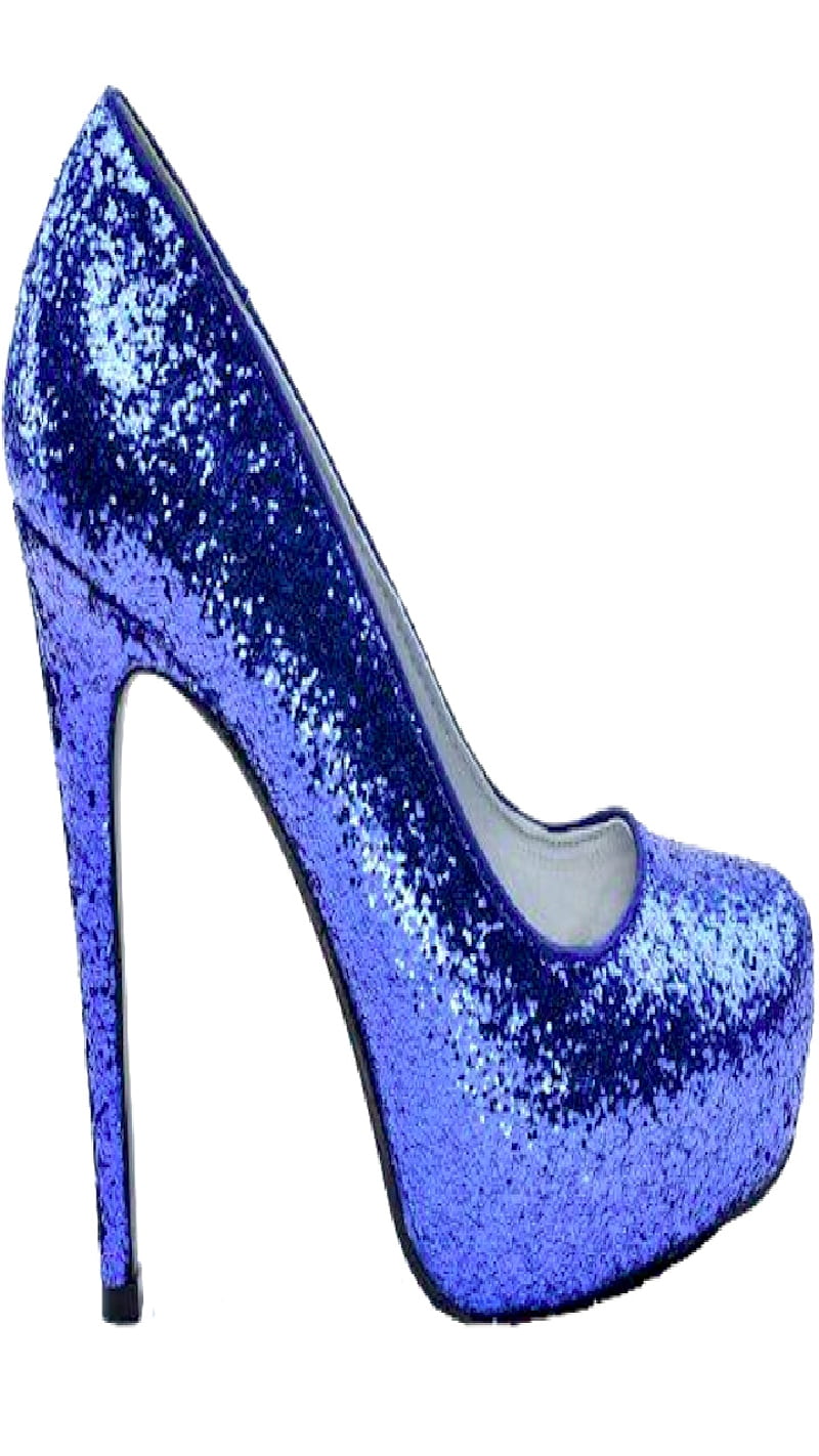 Blue suede shoes, sequins, blue, sparkle, shoes, heels, high heels, HD ...