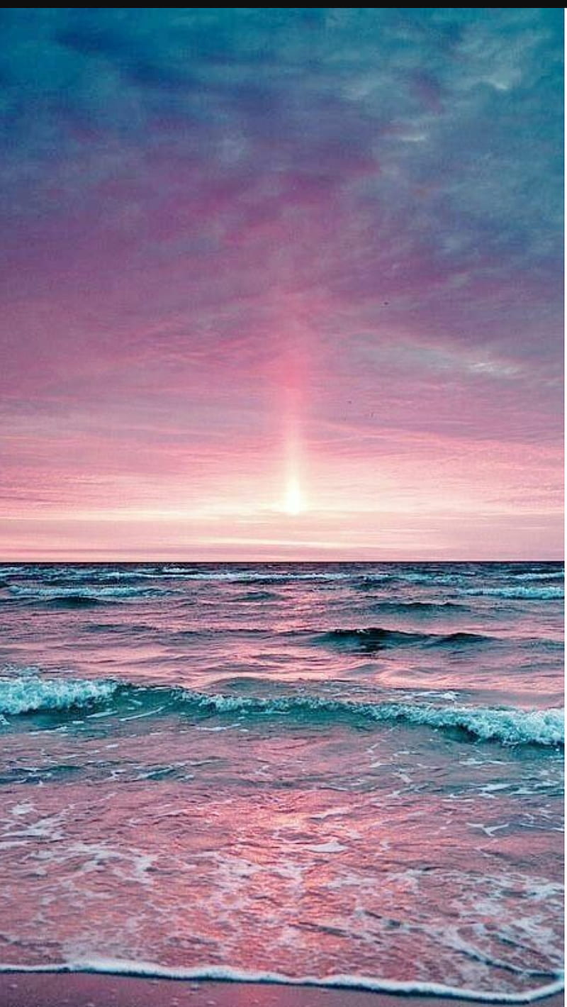 HD pink ocean sunset wallpapers | Peakpx