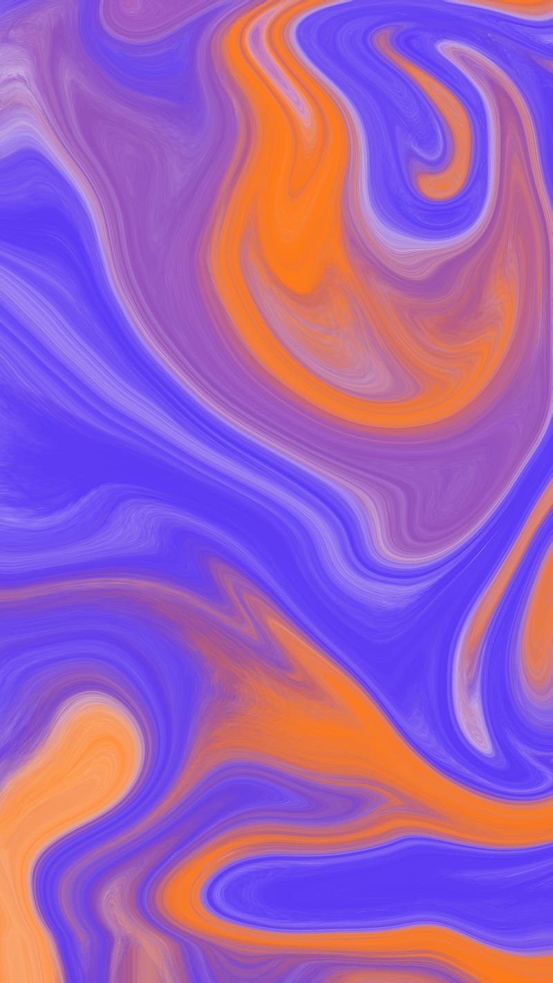 orange marble , abstract, blue orange, liquid, marble, pattern, texture, watercolor, wave, HD phone wallpaper