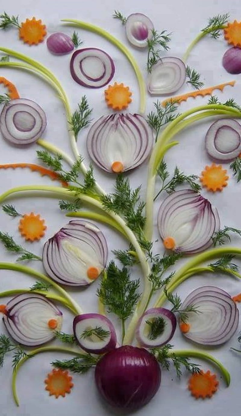 kitchen art, onion, HD phone wallpaper