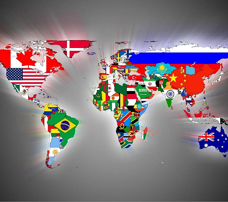 Flags world map, flags, map, world, HD wallpaper | Peakpx