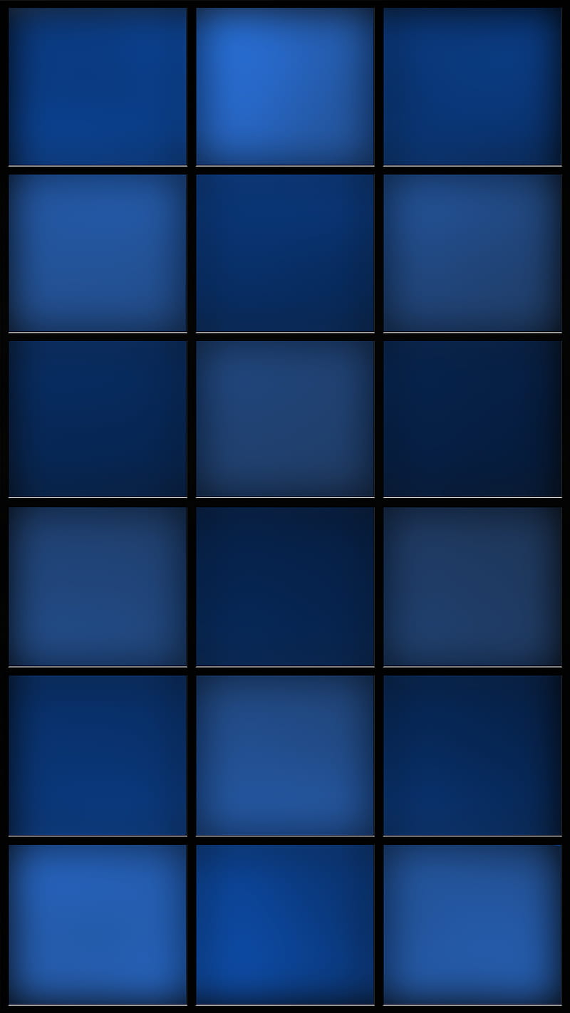 Blue Grid, 929, 2018, best, checkerboard, cool, new, pattern, HD phone wallpaper