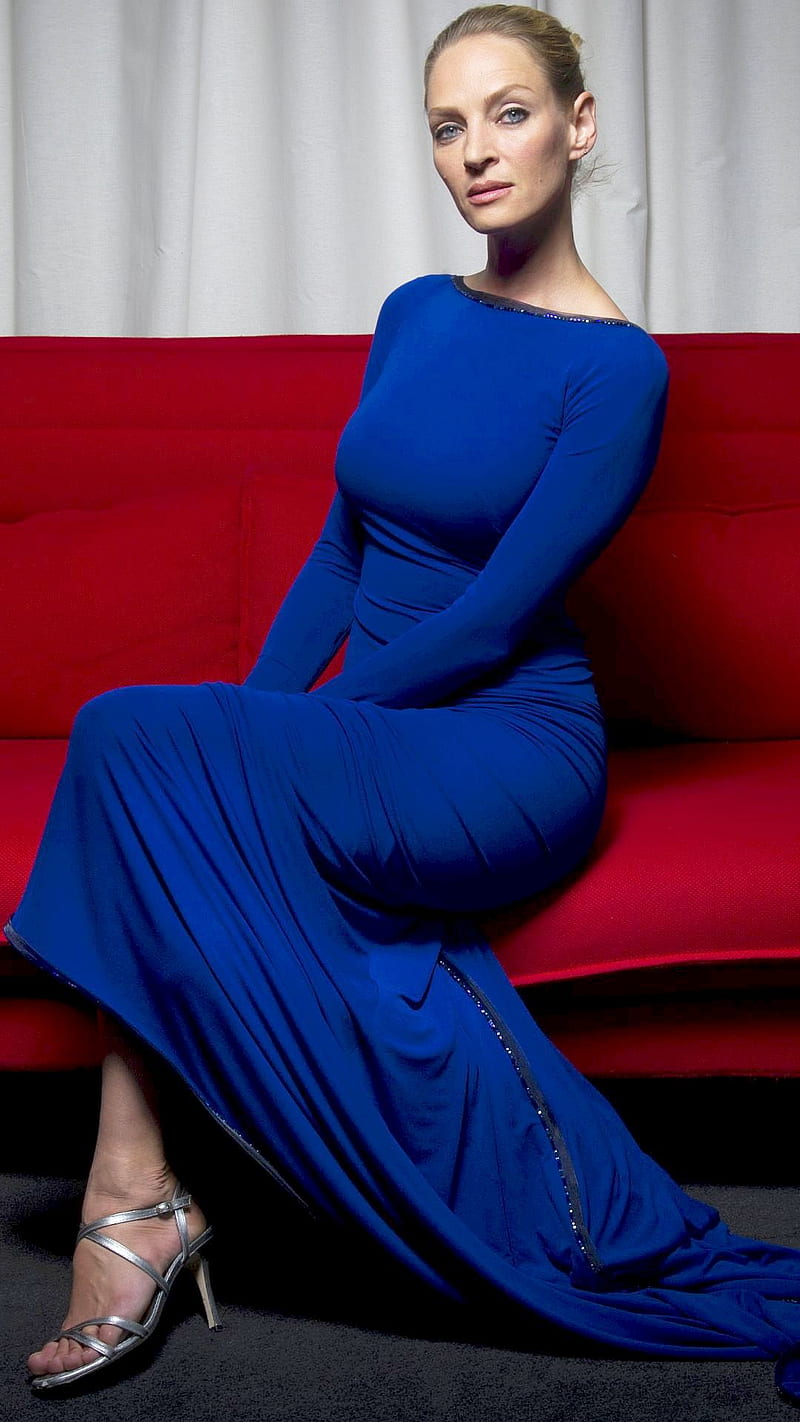 Uma Thurman, actress, american, model, HD phone wallpaper