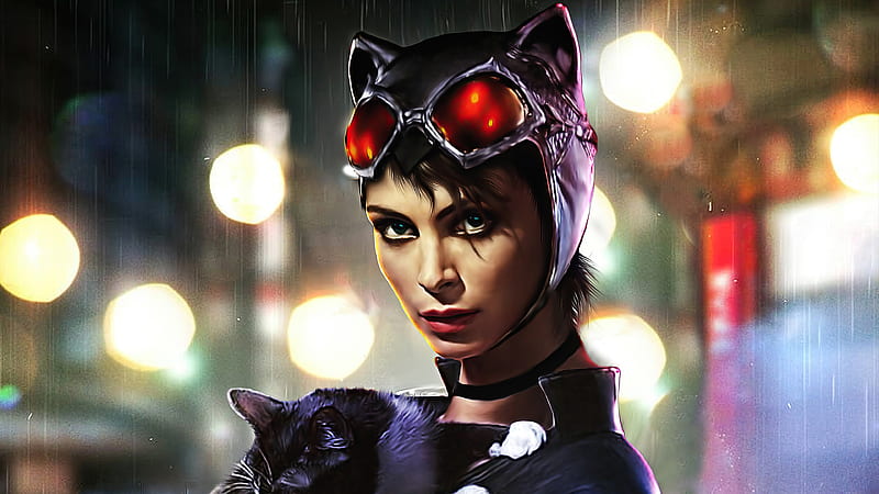 Morena Baccarin As Catwoman , catwoman, morena-baccarin, superheroes, artist, artwork, digital-art, artstation, HD wallpaper