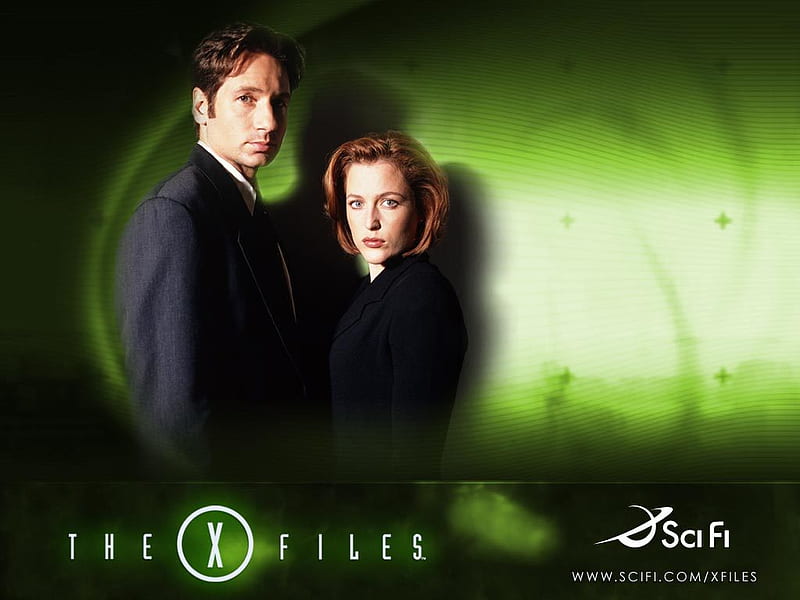 The X_Files, mulder and scully, the x-files, portrait, dana and fox, HD wallpaper