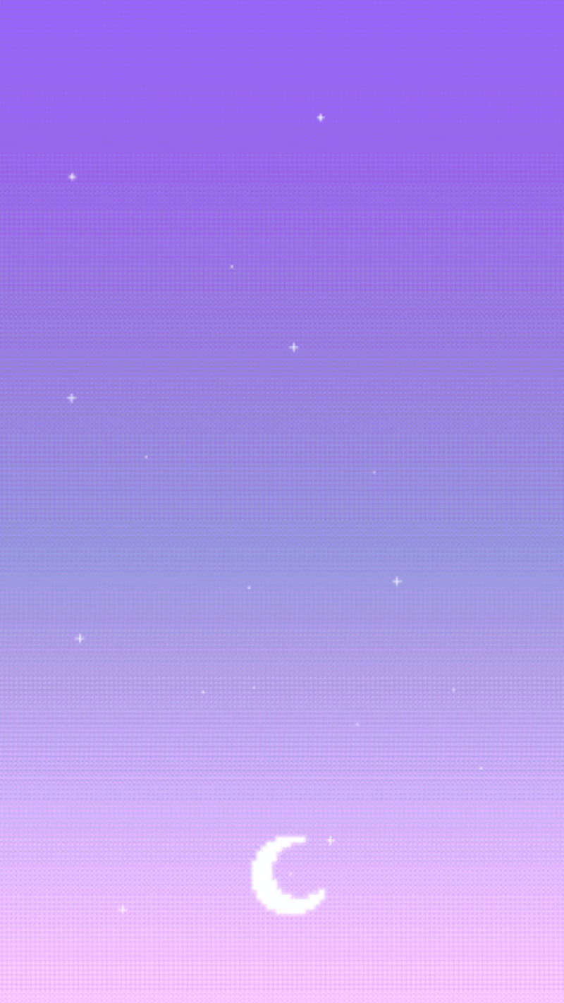 Pastel, cute, moon, pastel purple, HD phone wallpaper
