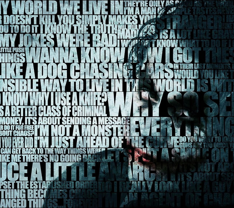Joker Quotes, the dark knight, HD wallpaper