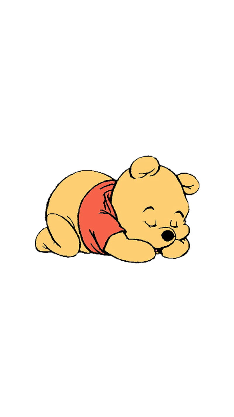 Pooh, sleeping, HD phone wallpaper