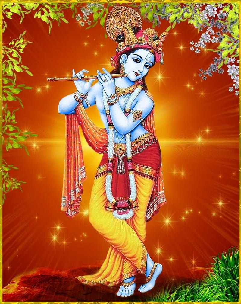 Sri Krishna, hindu, god, HD phone wallpaper