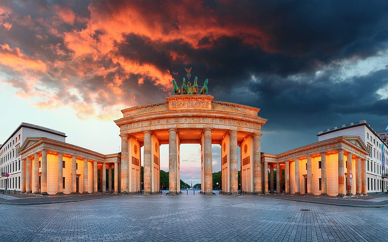 Brandenburg Gate, Berlin Area, Germany Berlin landmarks, HD wallpaper