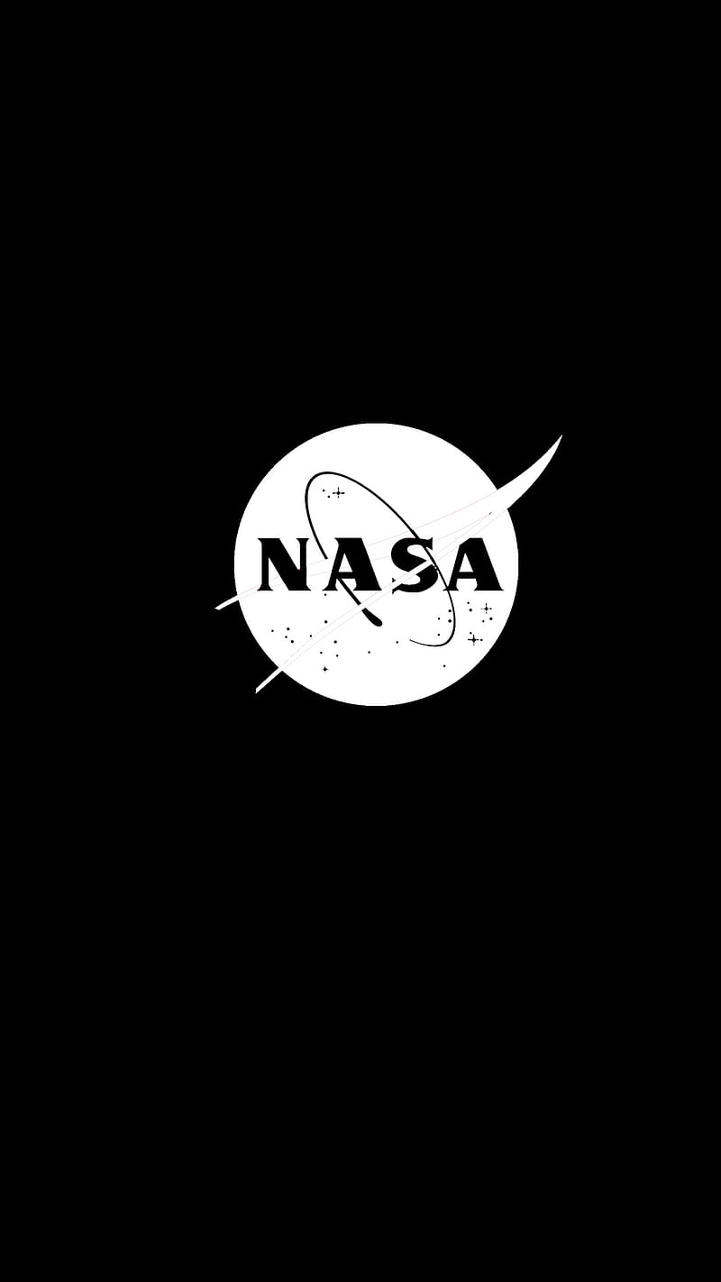 NASA, black, blackw, space, usa, white, HD phone wallpaper