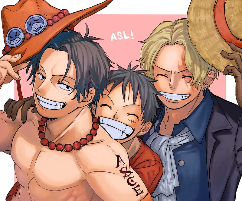 One Piece, Monkey D. Luffy , Portgas D. Ace , Sabo (One Piece) , One Piece: Two Years Later, HD wallpaper
