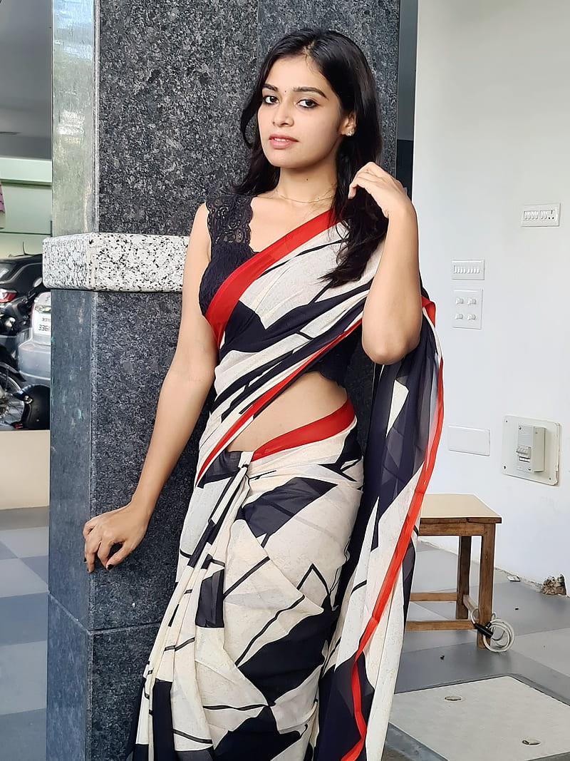 Dharsha gupta , actress, , model, saree, serial, HD phone wallpaper
