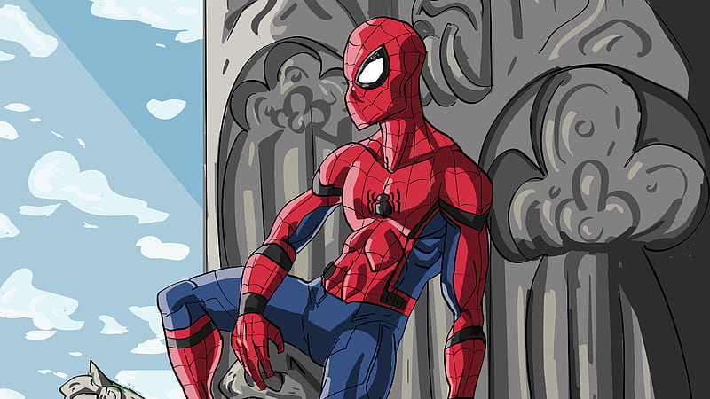 Spider Man Comic Art , spiderman, superheroes, HD wallpaper