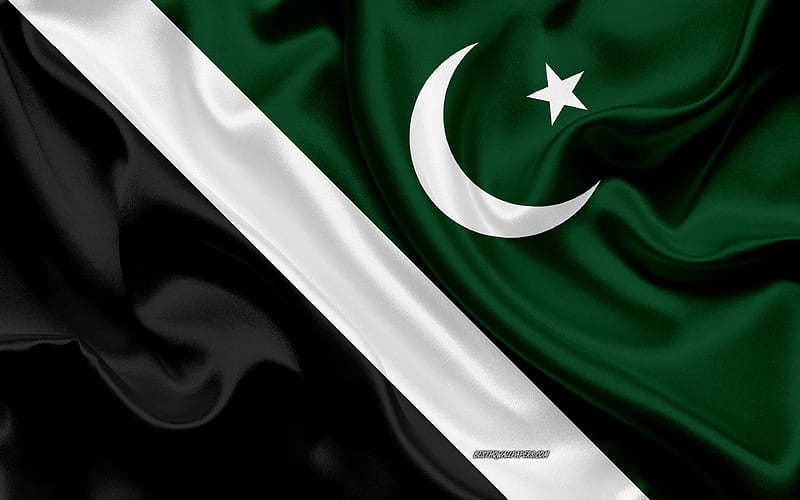 Flag of Islamabad Capital Territory silk flag, silk texture, Pakistani province, Islamabad Capital Territory, Pakistan, Administrative units of Pakistan, Islamabad Capital Territory flag, HD wallpaper