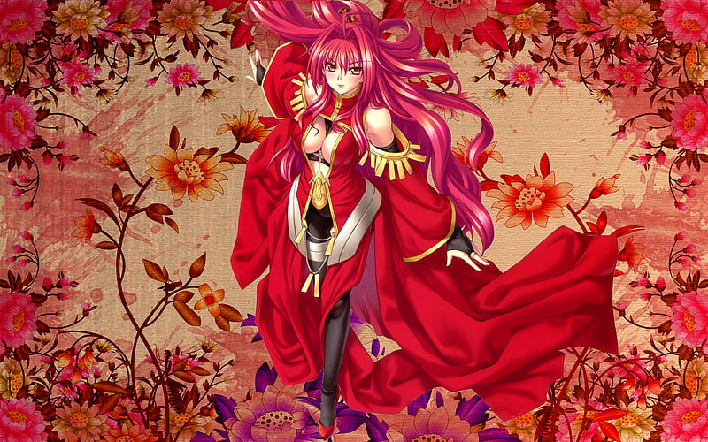 Anime Red Pretty Dress Decoration