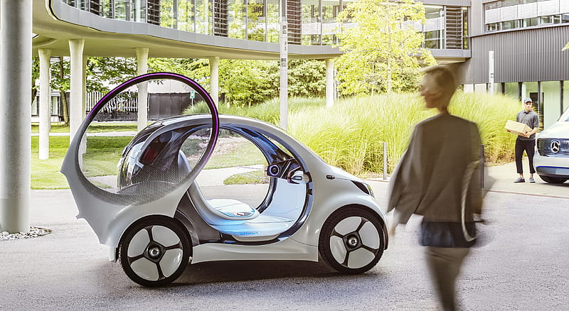 2017 Smart fortwo Vision EQ Concept - Side , car, HD wallpaper 2017 Smart fortwo Vision EQ Concept - Side , car, HD wallpaper
