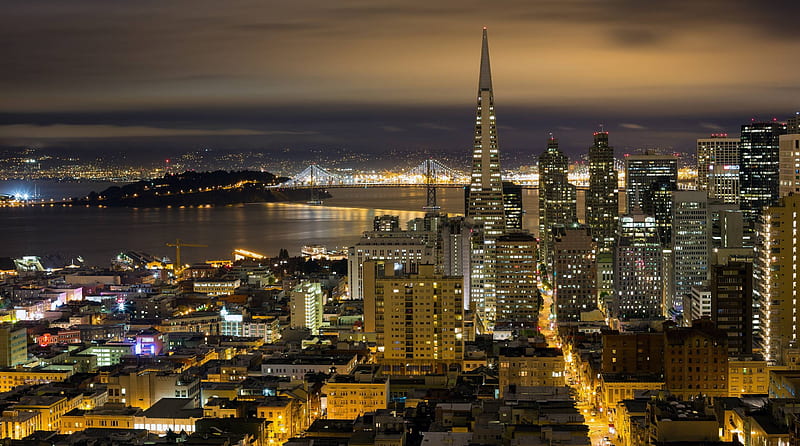 San Francisco, architecture, san fransisco, bridge, fun, skyscrapers, HD wallpaper
