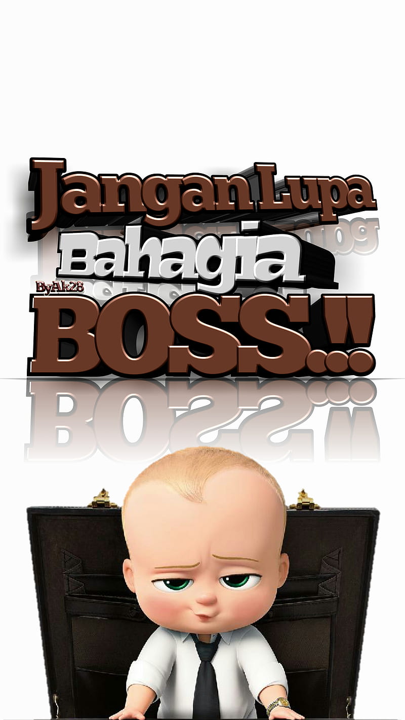 Baby boss bahagia, indonesia, kata-kata, gokil, lucu, funny, ak28, HD phone wallpaper