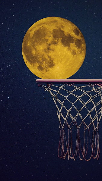 Bola de la luna, baloncesto, luna llena, diversión, noche, deportes  electrónicos, Fondo de pantalla de teléfono HD | Peakpx