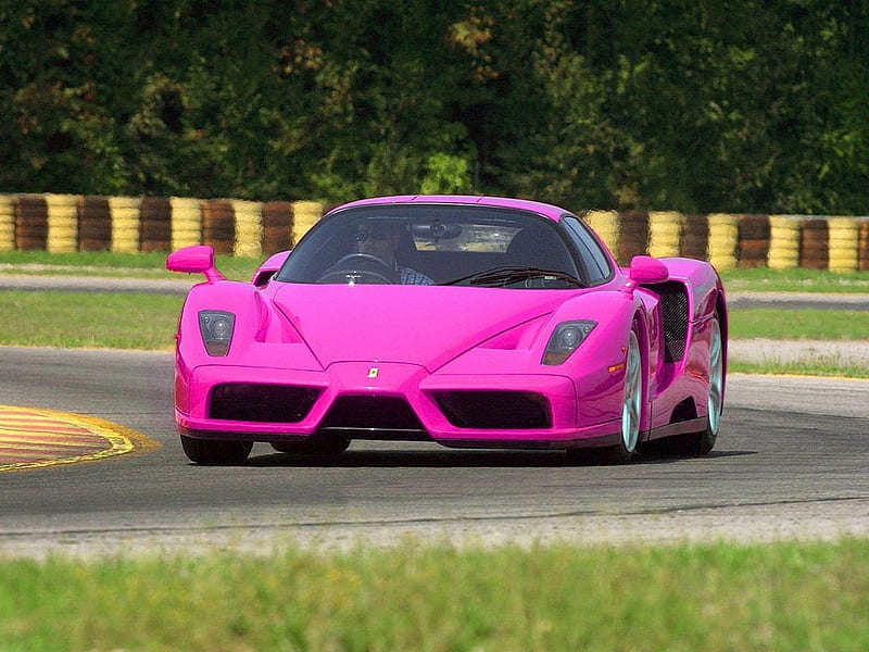 ferrari pink car sport