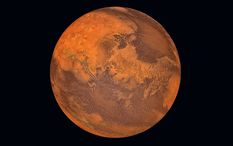 Mars, red planet, solar system, open space science, HD wallpaper